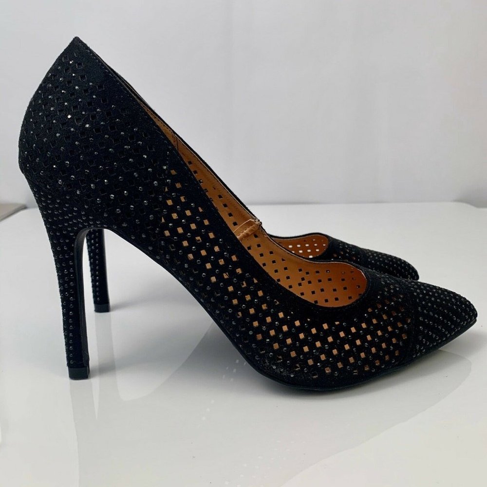 Report Jackee Women's High Heel Black Shoes Size 8 - Picture 4 of 6